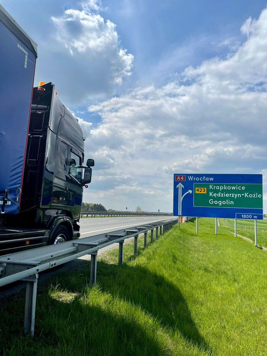 MLC truck on Polish motorway